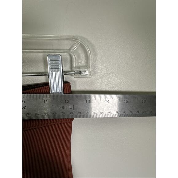 AMERICAN APPAREL RIDING PANT S Ribbed Equestrian Henna Rust Brown High Rise - Picture 10 of 10